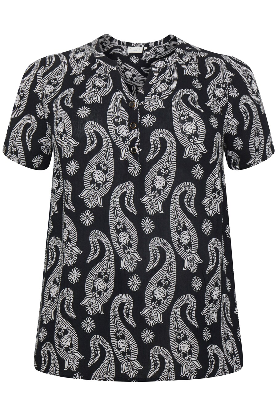 

Блузка с коротким рукавом KAFFE CURVE Blouse Passa, черный