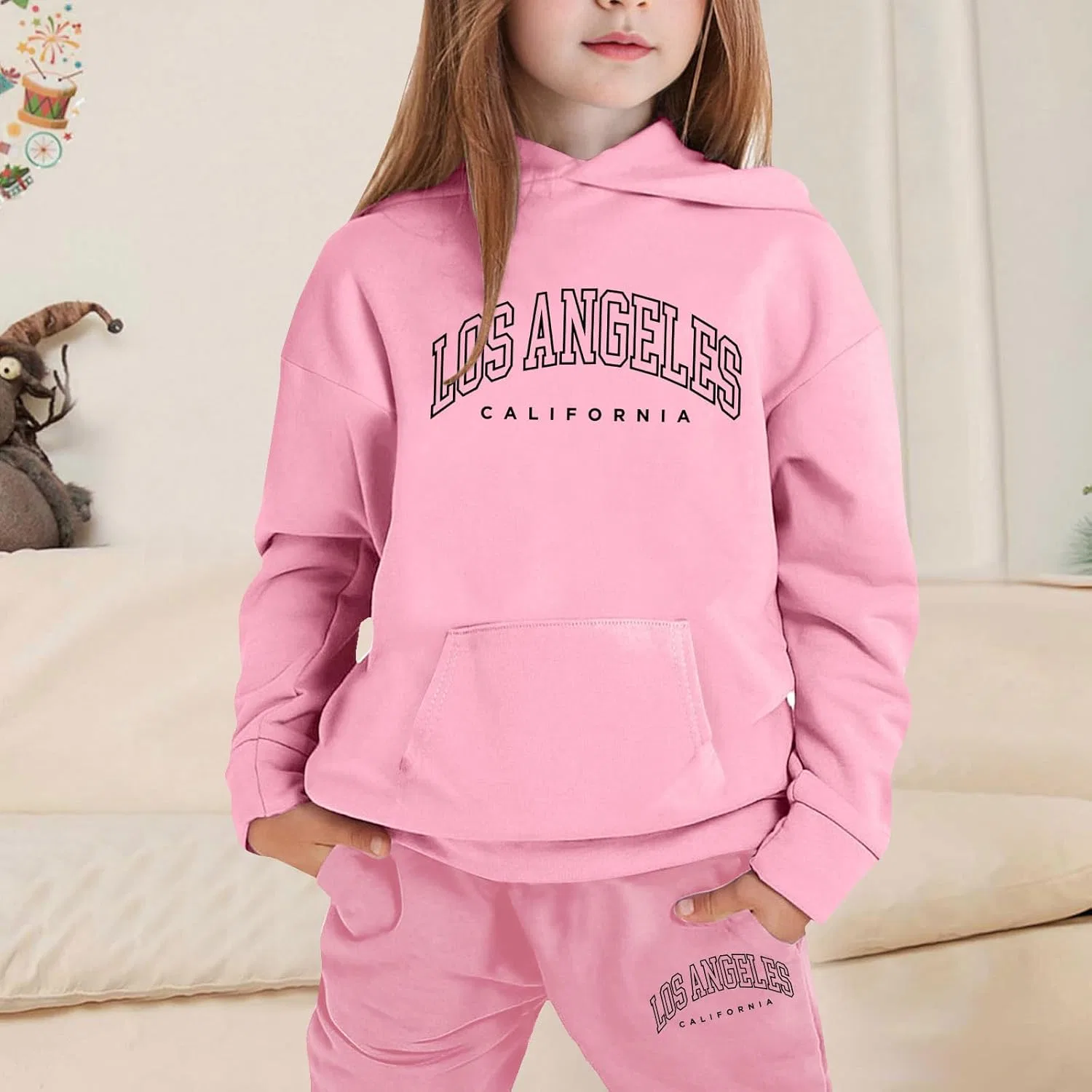 Детский спортивный костюм 2 предмета XovLAHzY, A04-pink — фото 3