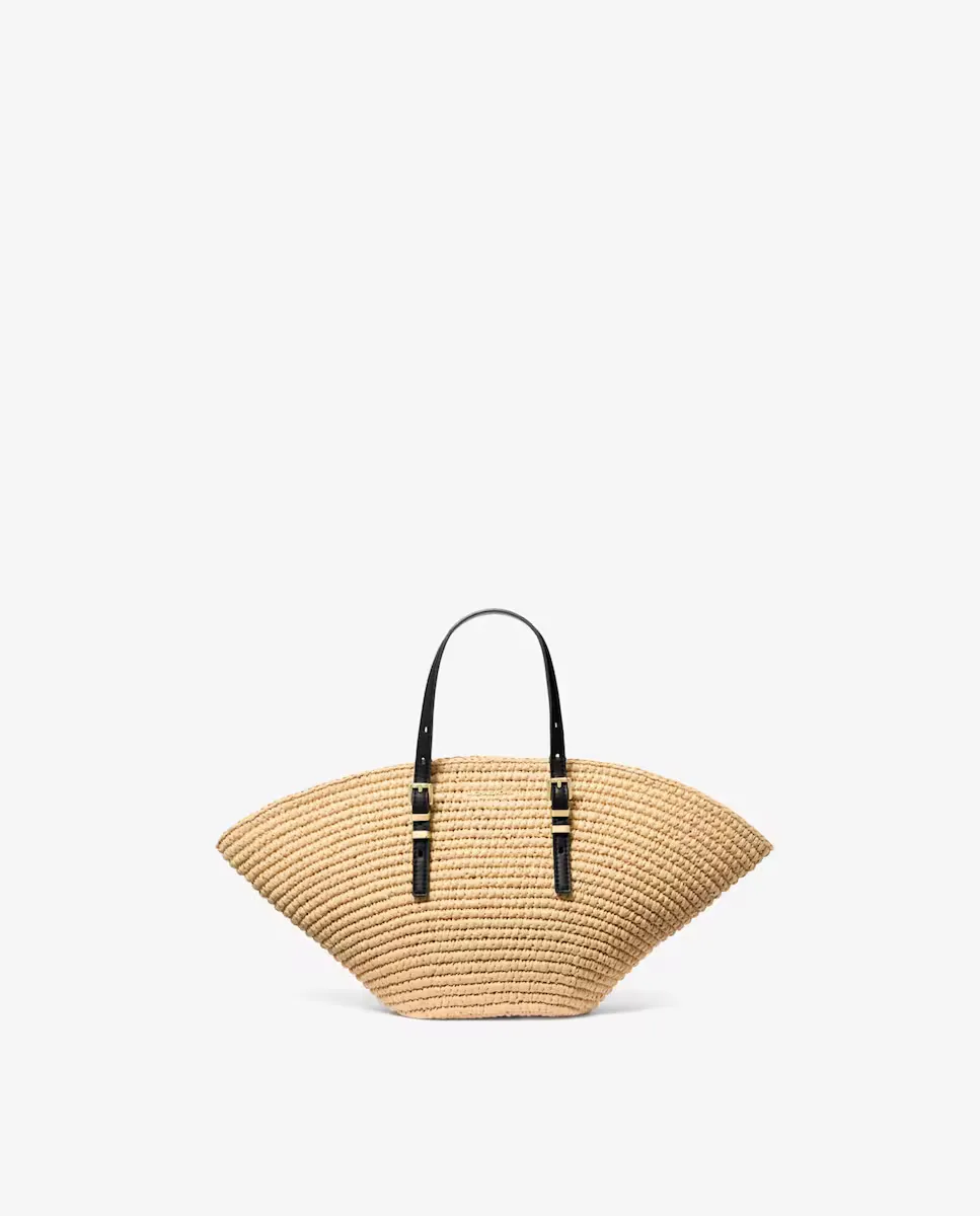 

Сумка из соломы ручной работы Michael Michael Kors, черный