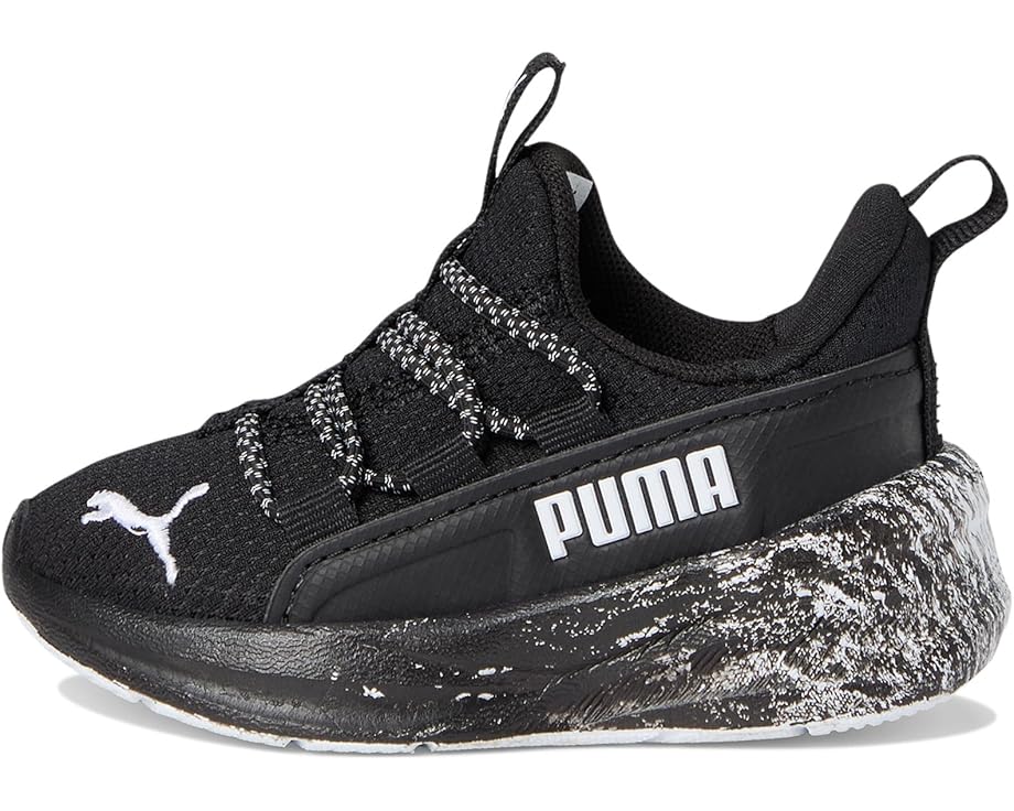 Кроссовки PUMA Kids Softride One4All Slip-On Shoes, черный/белый — фото 4
