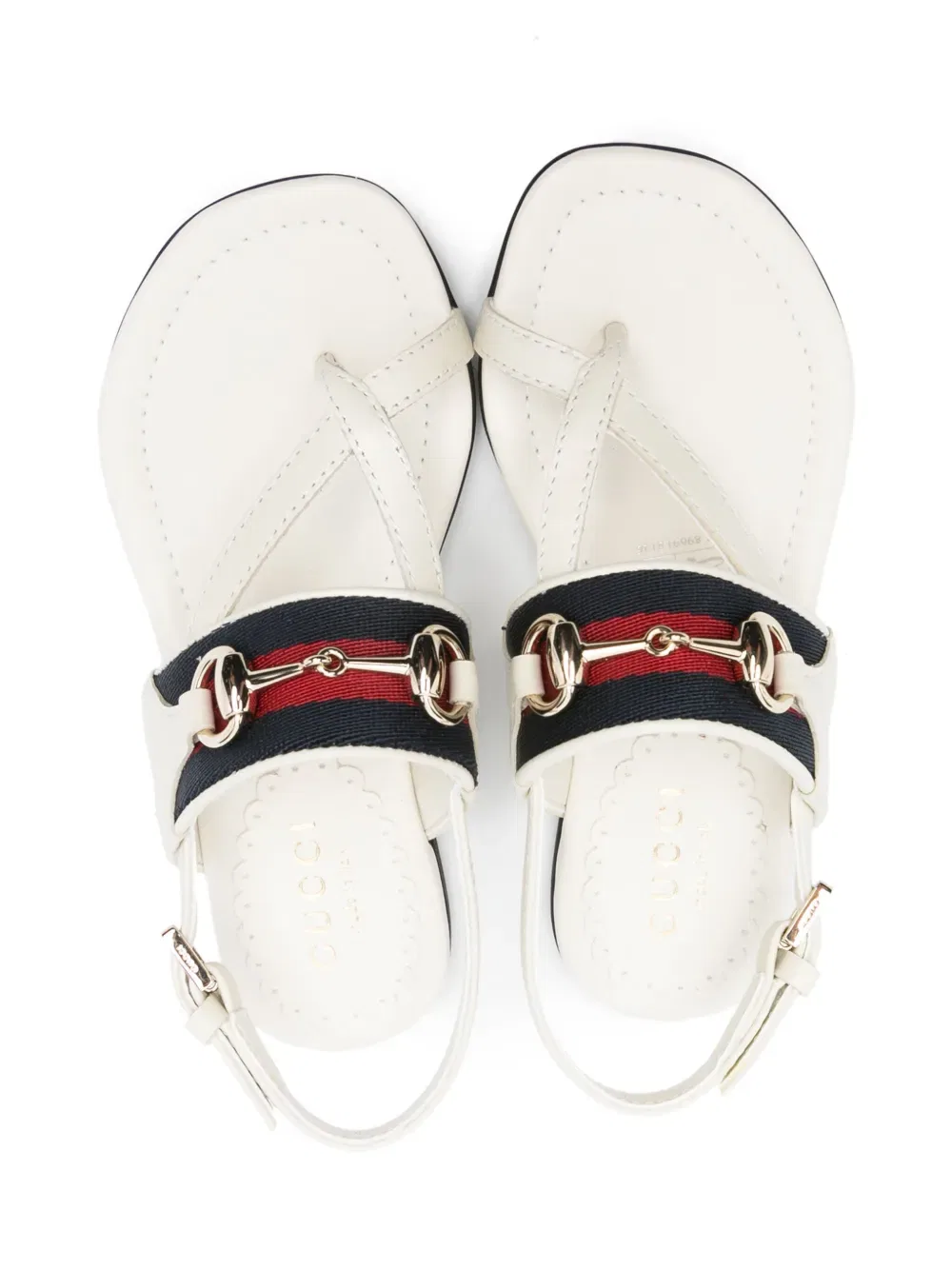 Сандалии Gucci Kids Web-detail, белый — фото 3