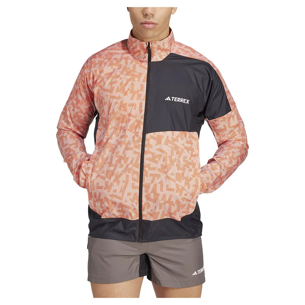 

Куртка adidas Trail Wind, черный/бежевый