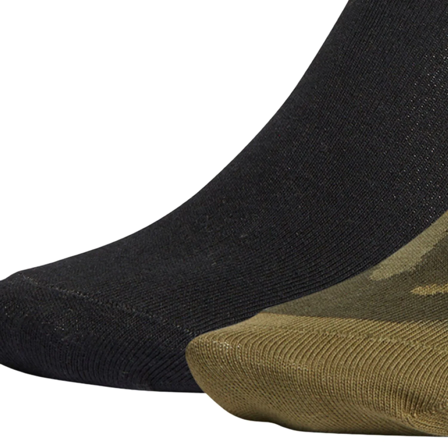 Носки унисекс, набор из 2 пар Adidas Originals, черный/оливково-зеленый — фото 4