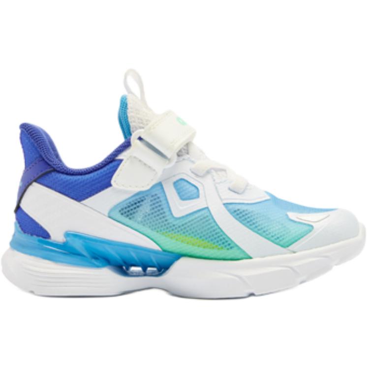 QIAODAN Антиударные кроссовки Low Top для малышей White Blue Infant And Toddler — фото 3