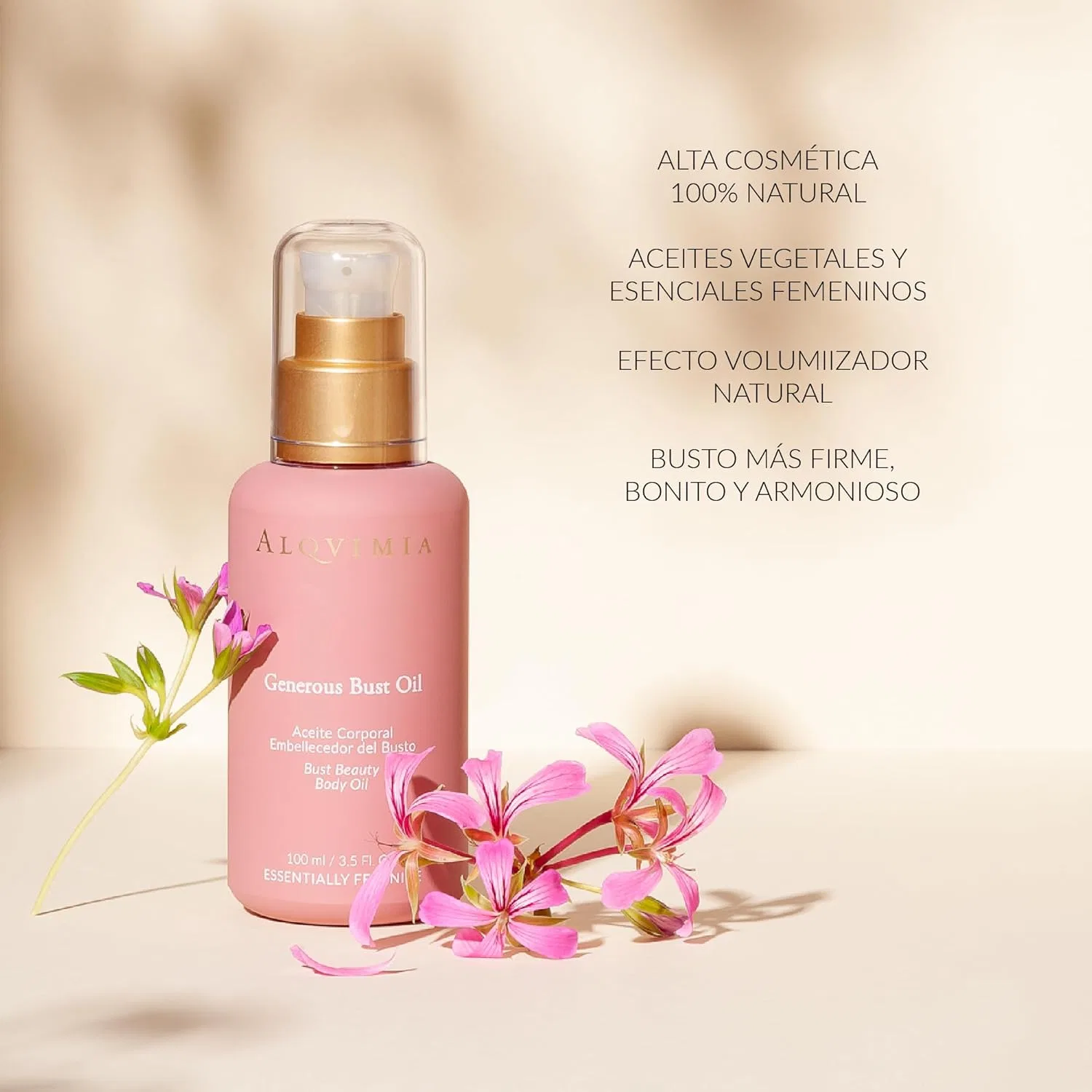 Масло для увеличения объема груди ALQVIMIA Generous Bust Oil Alqvimia — фото 4