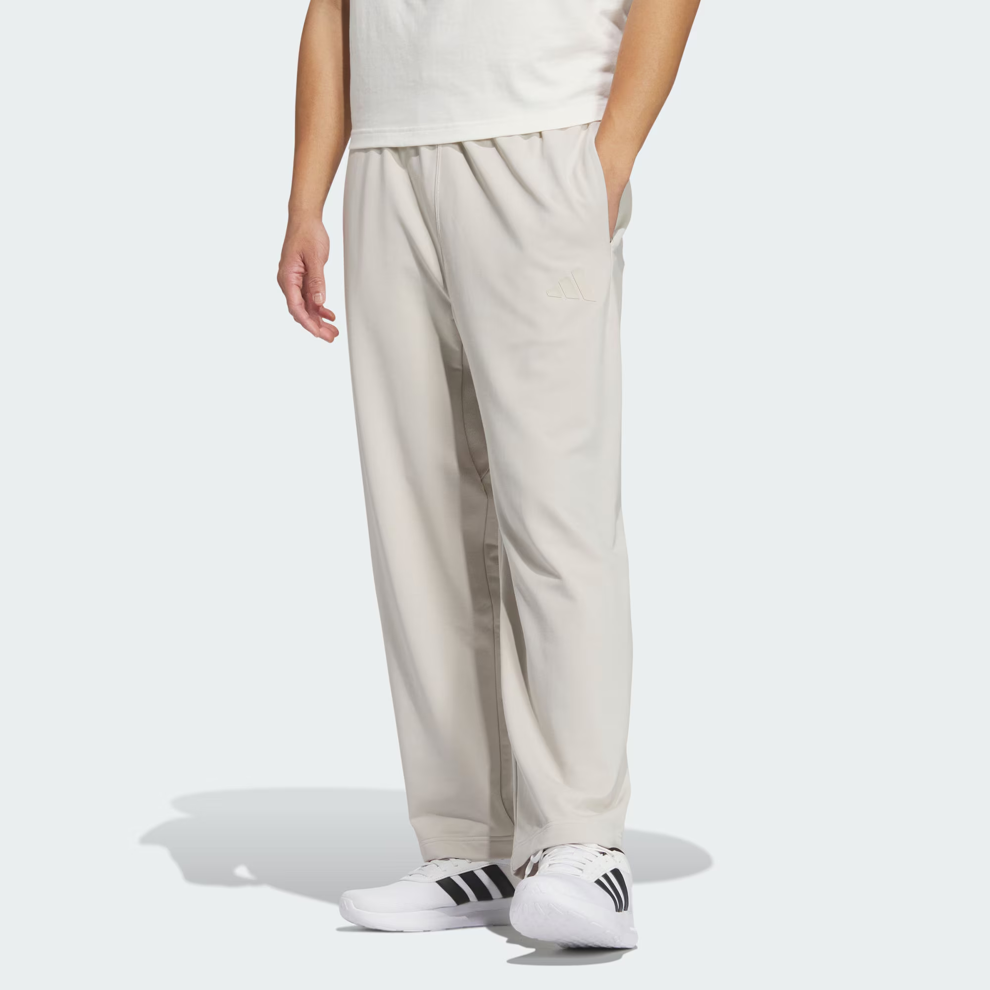 Adidas Спортивные брюки Lounge Knitted, мужские, цвет Miracle Bauxite Brown — фото 3