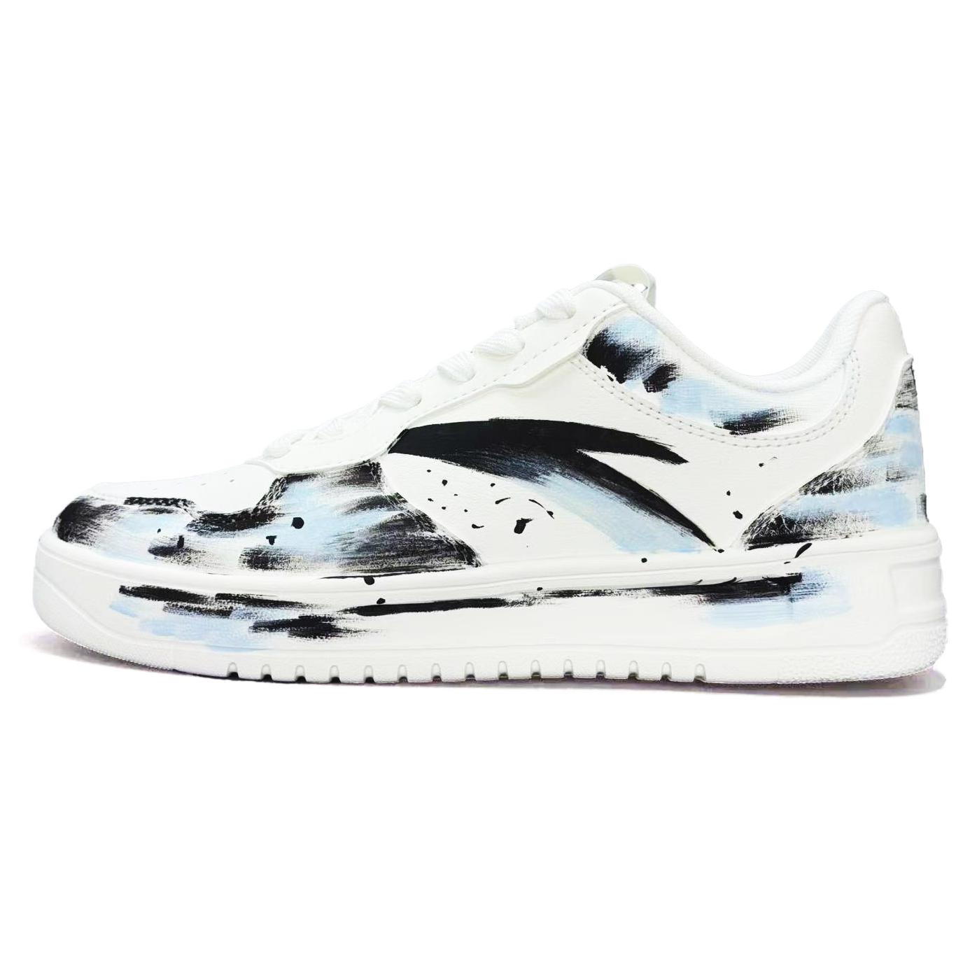 

ANTA Легкие устойчивые к истиранию нескользящие низкие кроссовки для скейтбординга Unisex черный белый