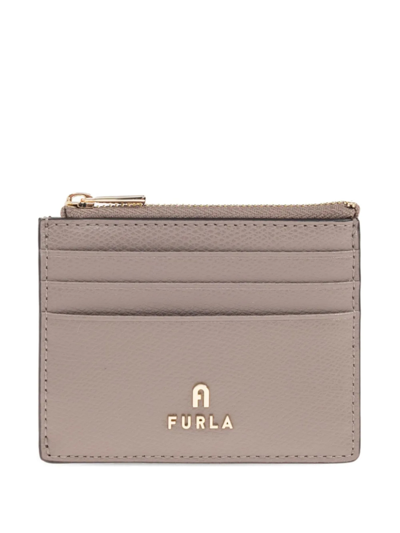 

Кардхолдер Furla с застежкой-молнией, коричневый