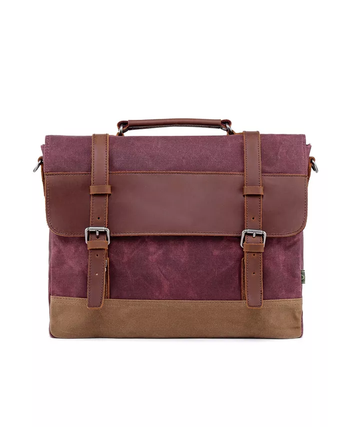 

Портфель из вощеного холста Stone Creek TSD BRAND, красный