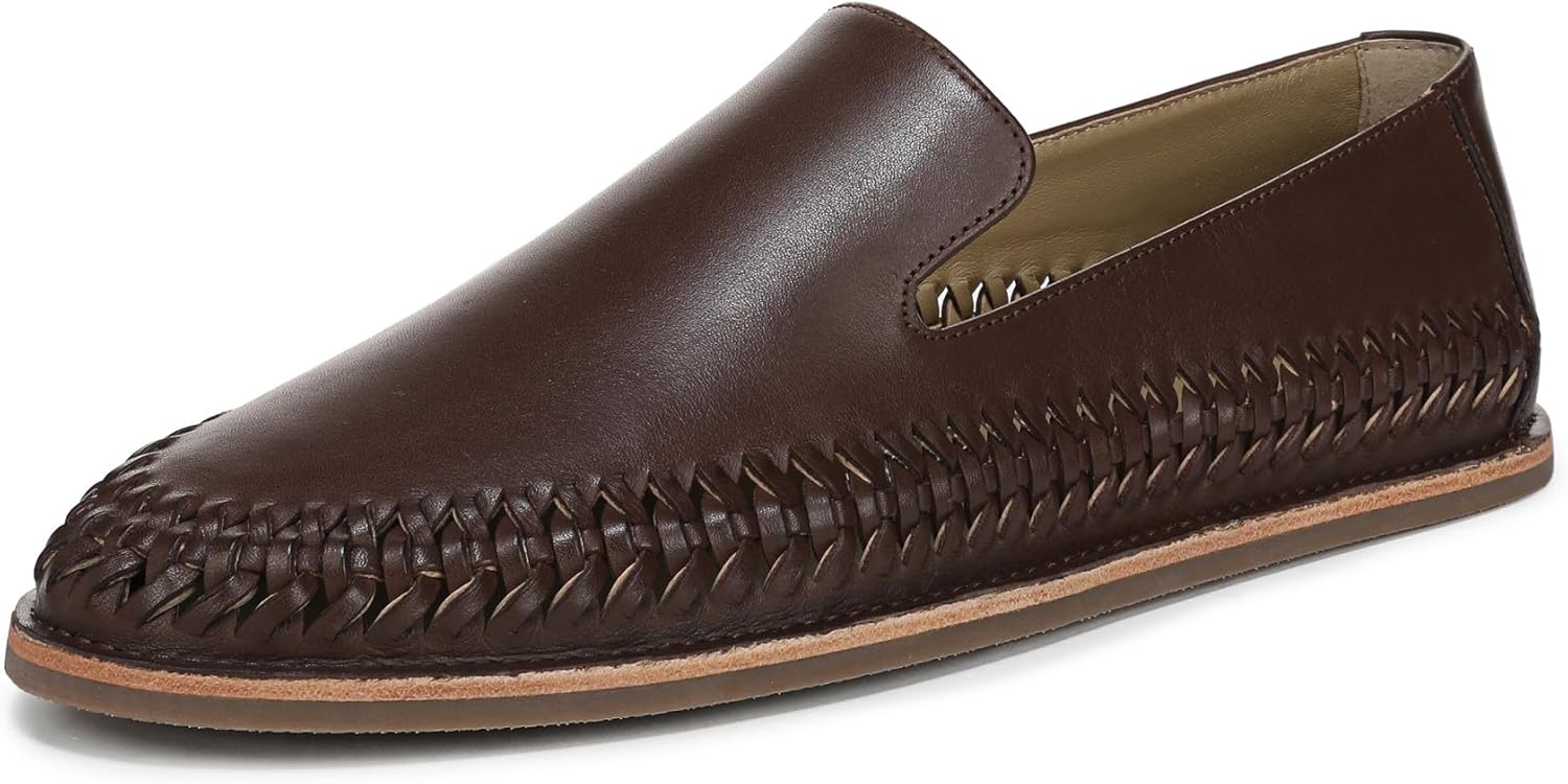 

Мужские слипоны Vince Desmond из плетеной кожи, Nutwood Brown Leather