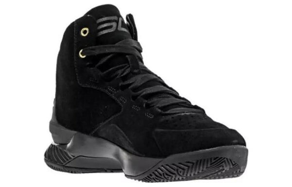 Кроссовки curry 1 lux mid 'black suede' Under Armour, черный — фото 3