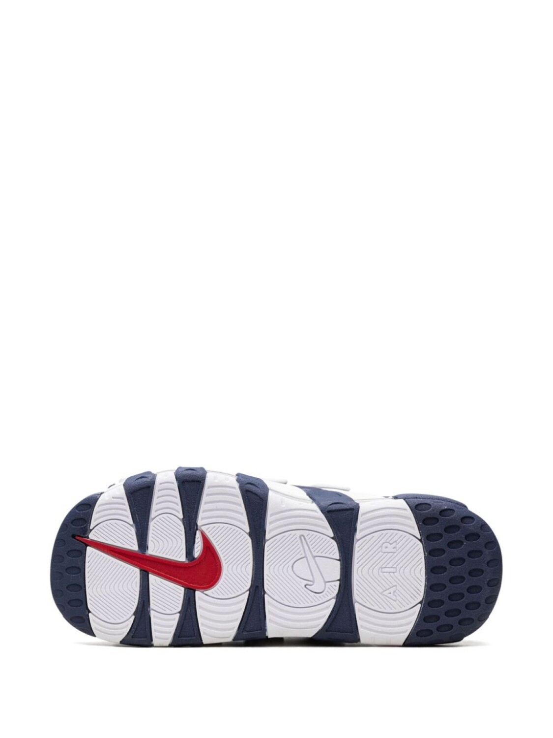 Nike air More Uptempo "Синие" слайды, синий — фото 4