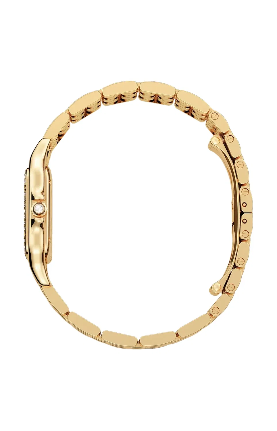 Panthère de CARTIER средняя модель, желтое золото и бриллианты, кварц - WJPN0085, золотой — фото 4