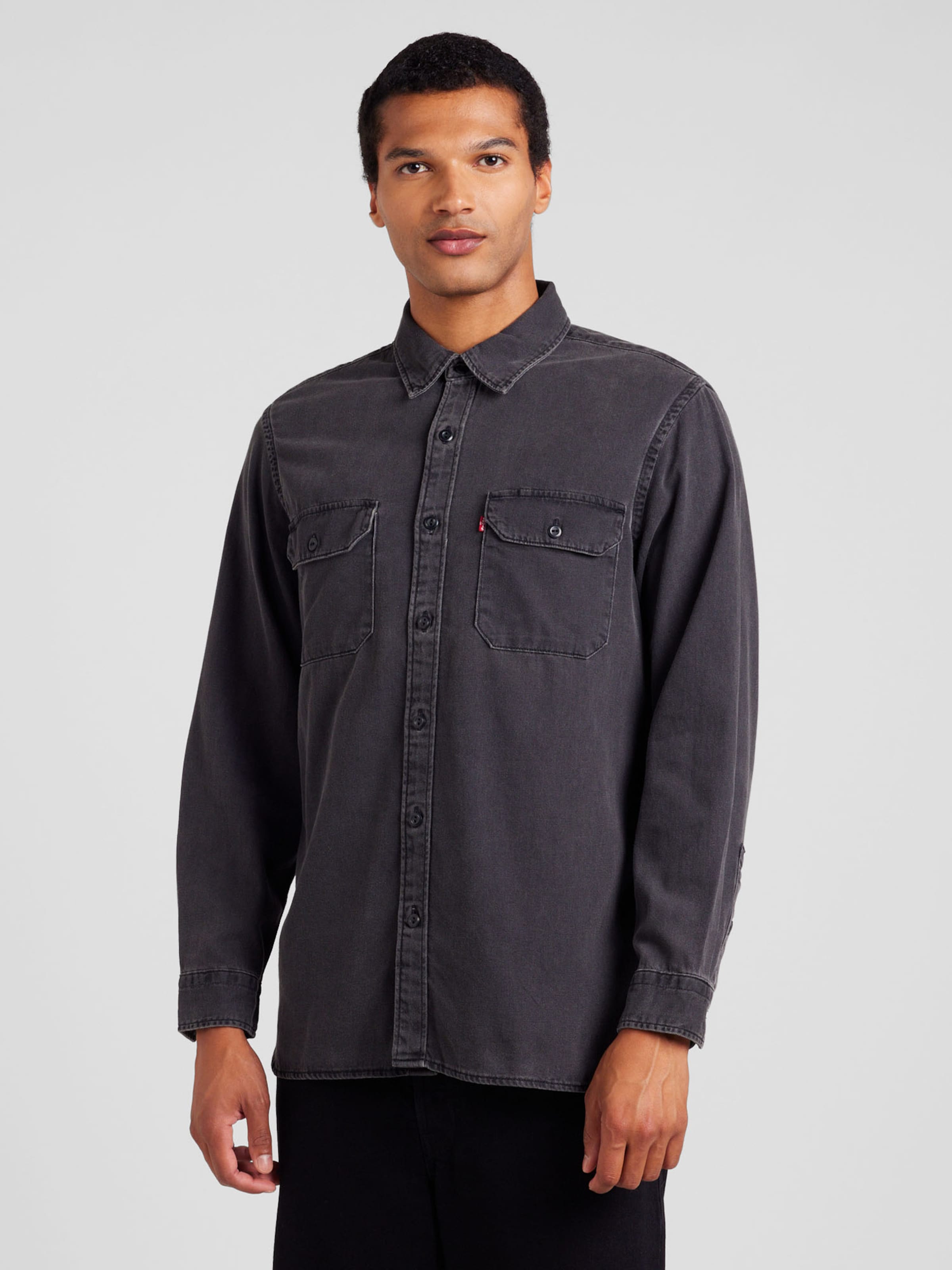 LEVI'S  Куртка межсезонная Comfort Fit 'JACKSON WORKER' в темно-сером цвете — фото 3