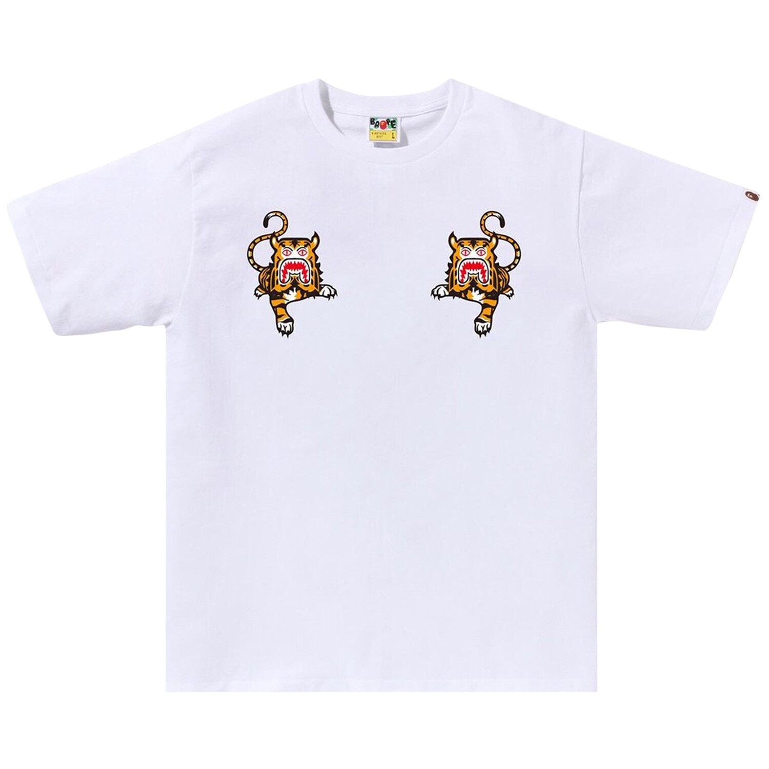 

Футболка BAPE Tiger, Белая, Белый, Футболка BAPE Tiger, Белая
