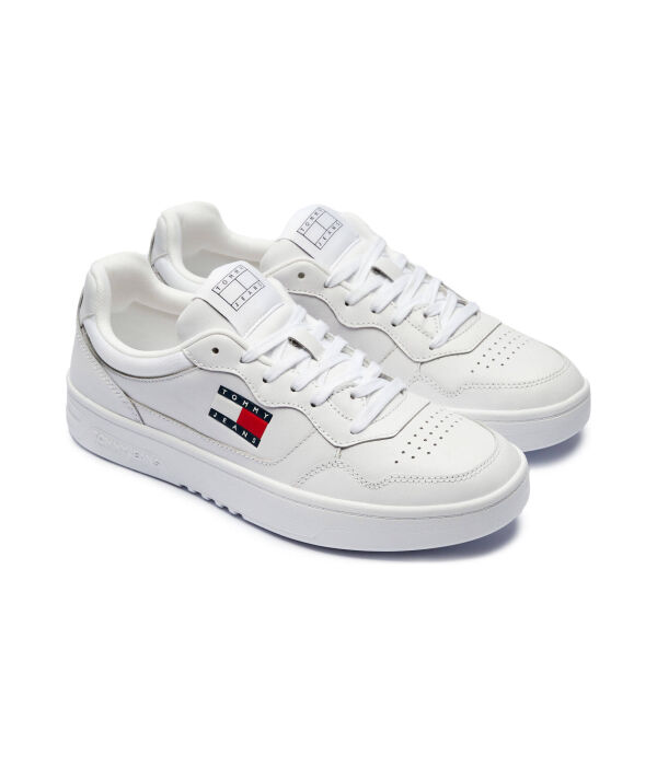 Кожаные кроссовки tjm cupsole Tommy Jeans, белый — фото 3