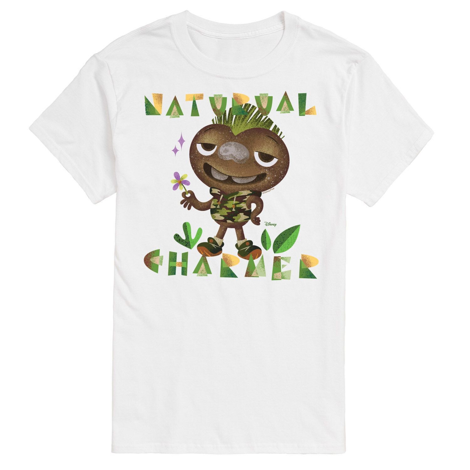 

Футболка с рисунком Disney's Elemental Big & Tall Natural Charmer Licensed Character, белый
