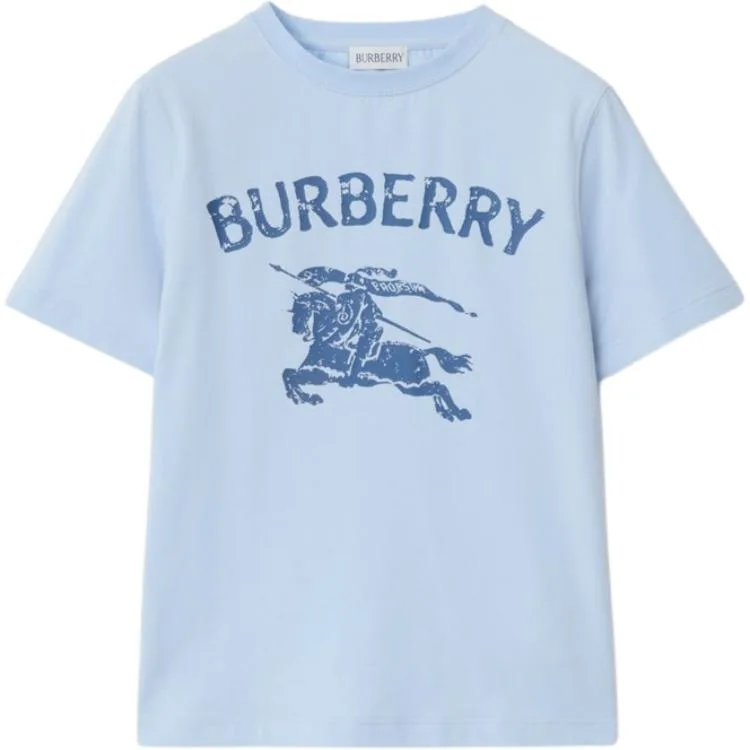Футболка для детей Crew Neck Moderate Burberry, ice синий