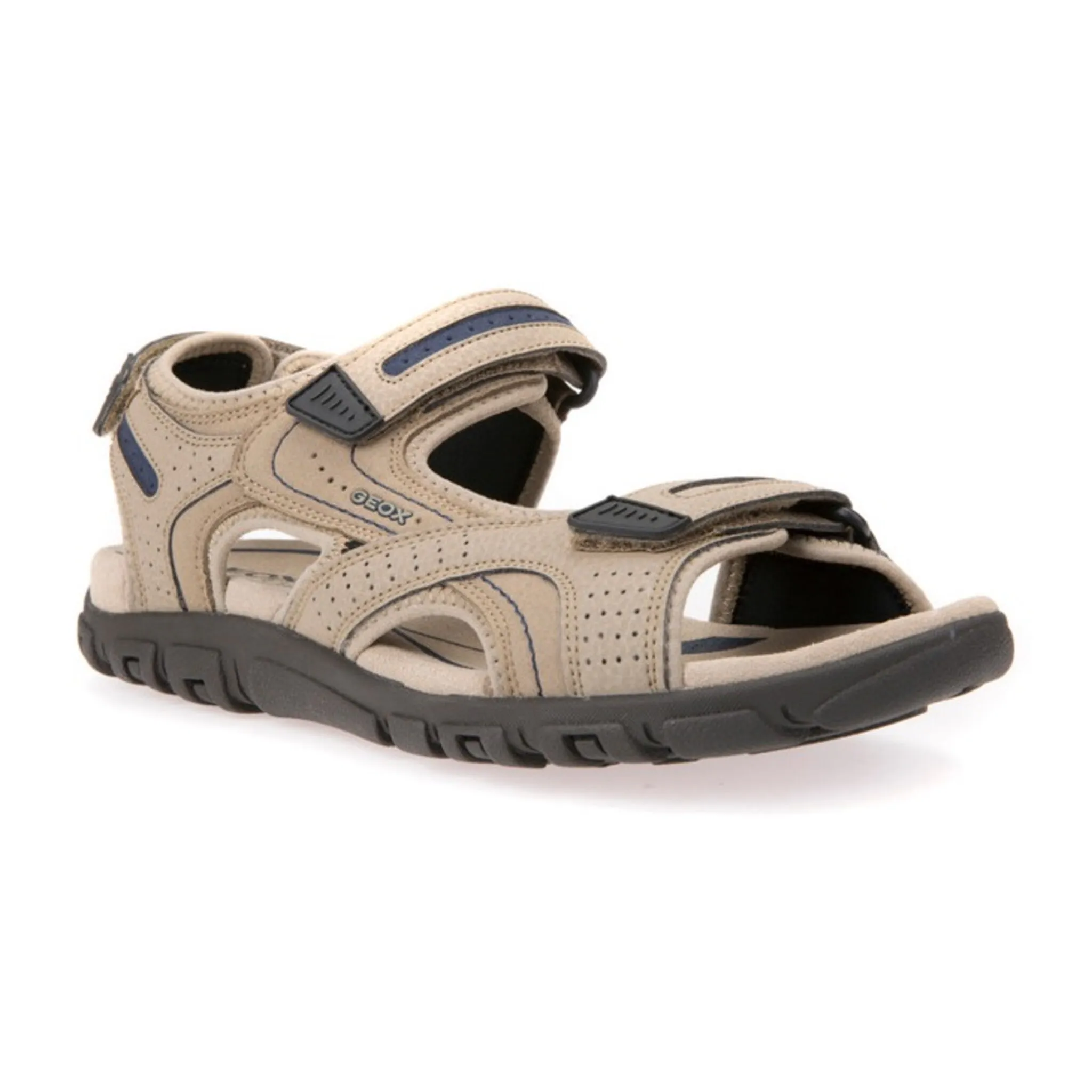 

Сандалии Geox "UOMO SANDAL STRADA", летняя обувь, обувь на липучке, уличные сандалии, в треккинговом стиле, цвет Sandfarben-Navy