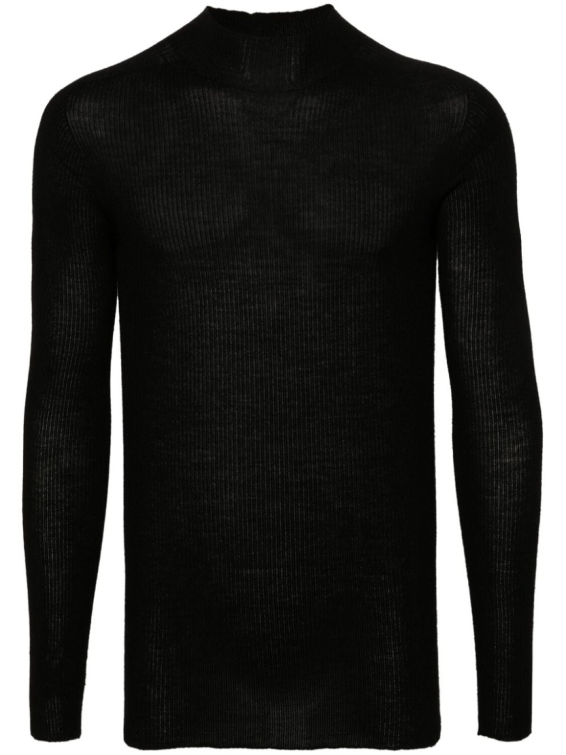 

Rick Owens джемпер Lupetto в рубчик, черный