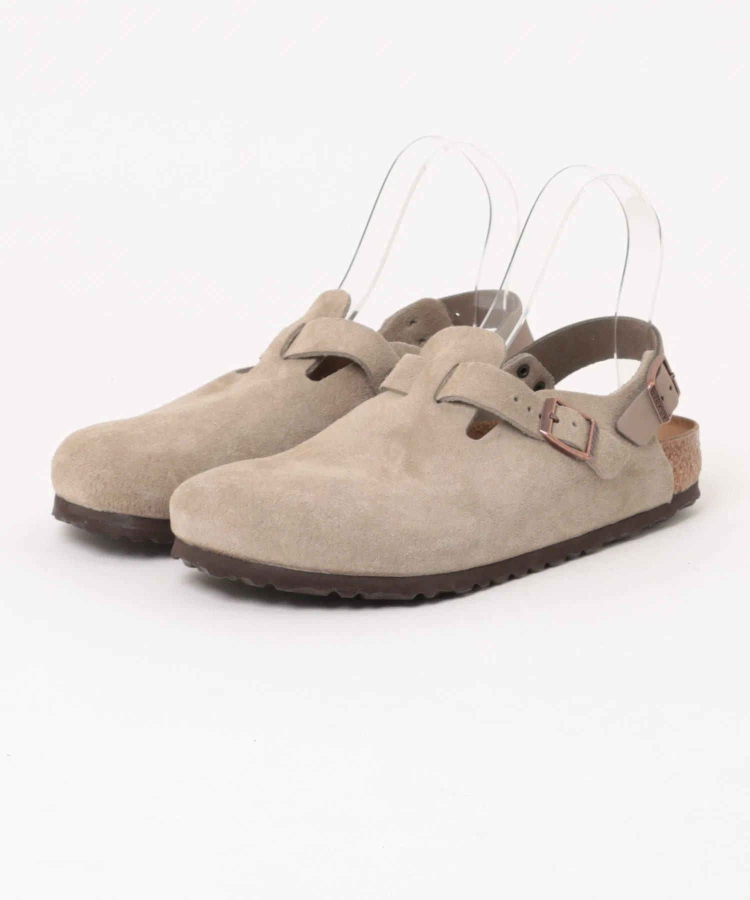 Сандалии Birkenstock Tokio из замши бежевого цвета