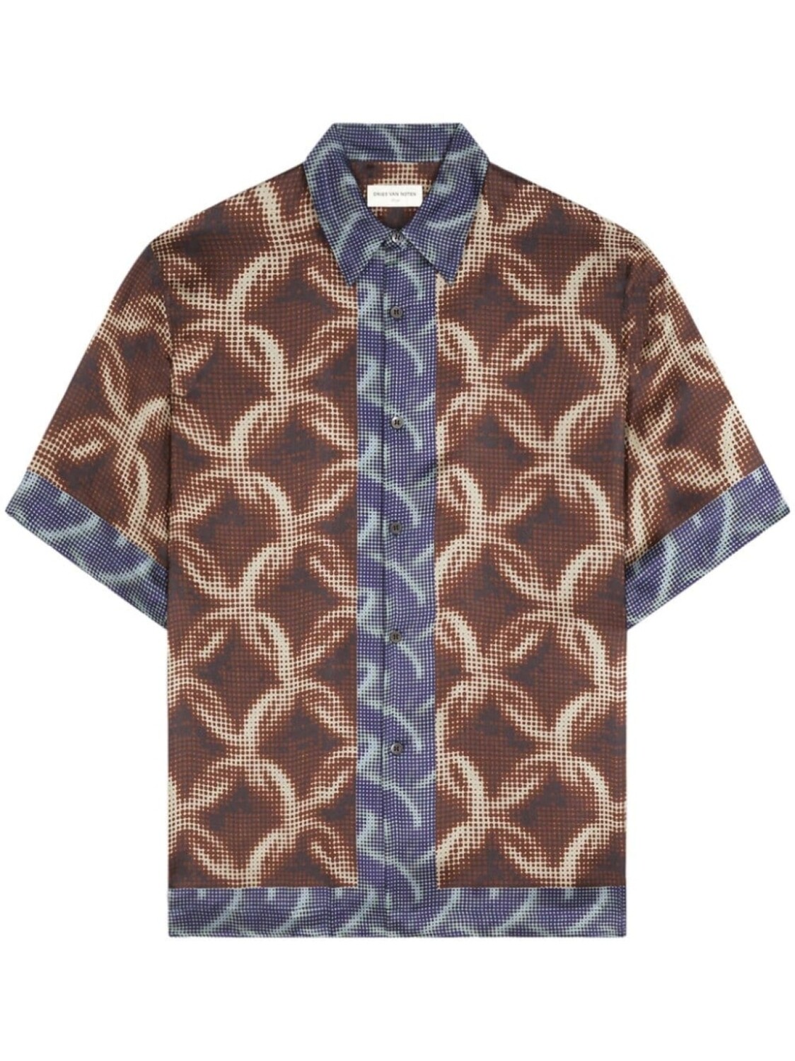 

DRIES VAN NOTEN рубашка с короткими рукавами, коричневый