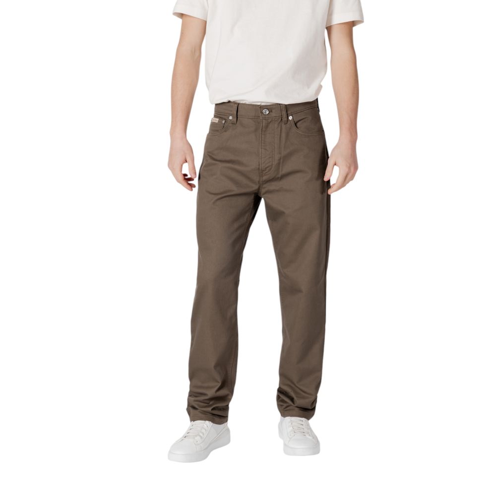 

Зеленые хлопковые джинсы и брюки Calvin Klein Jeans
