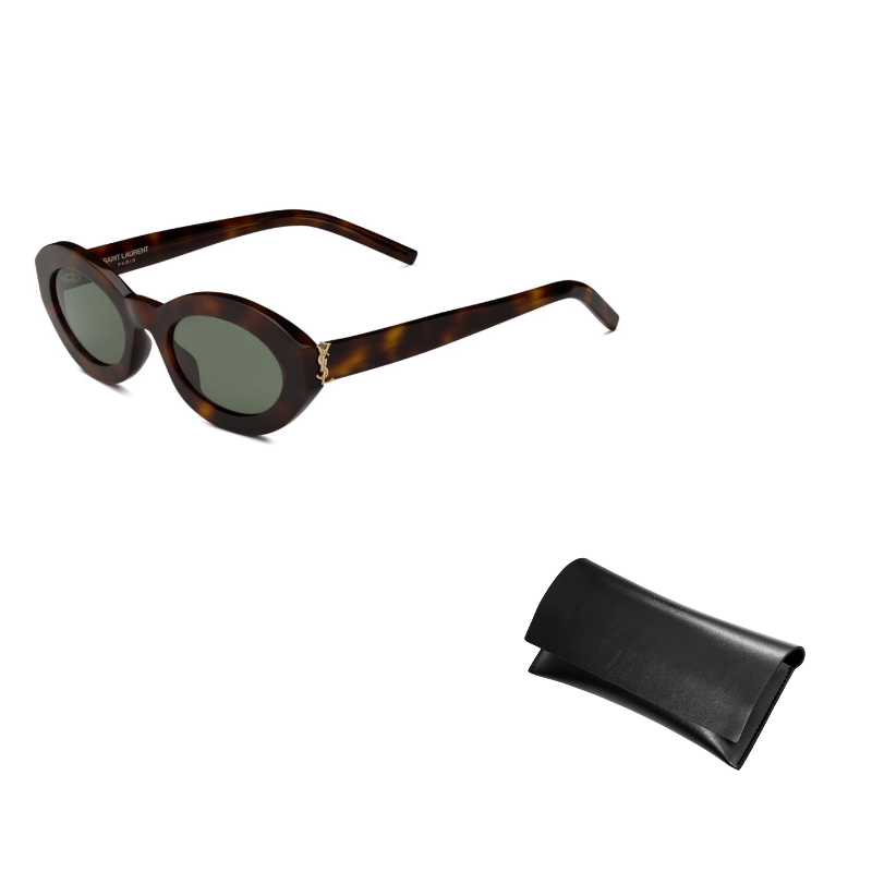 

SAINT LAURENT Овальные солнцезащитные очки Sl M136, Tortoiseshell