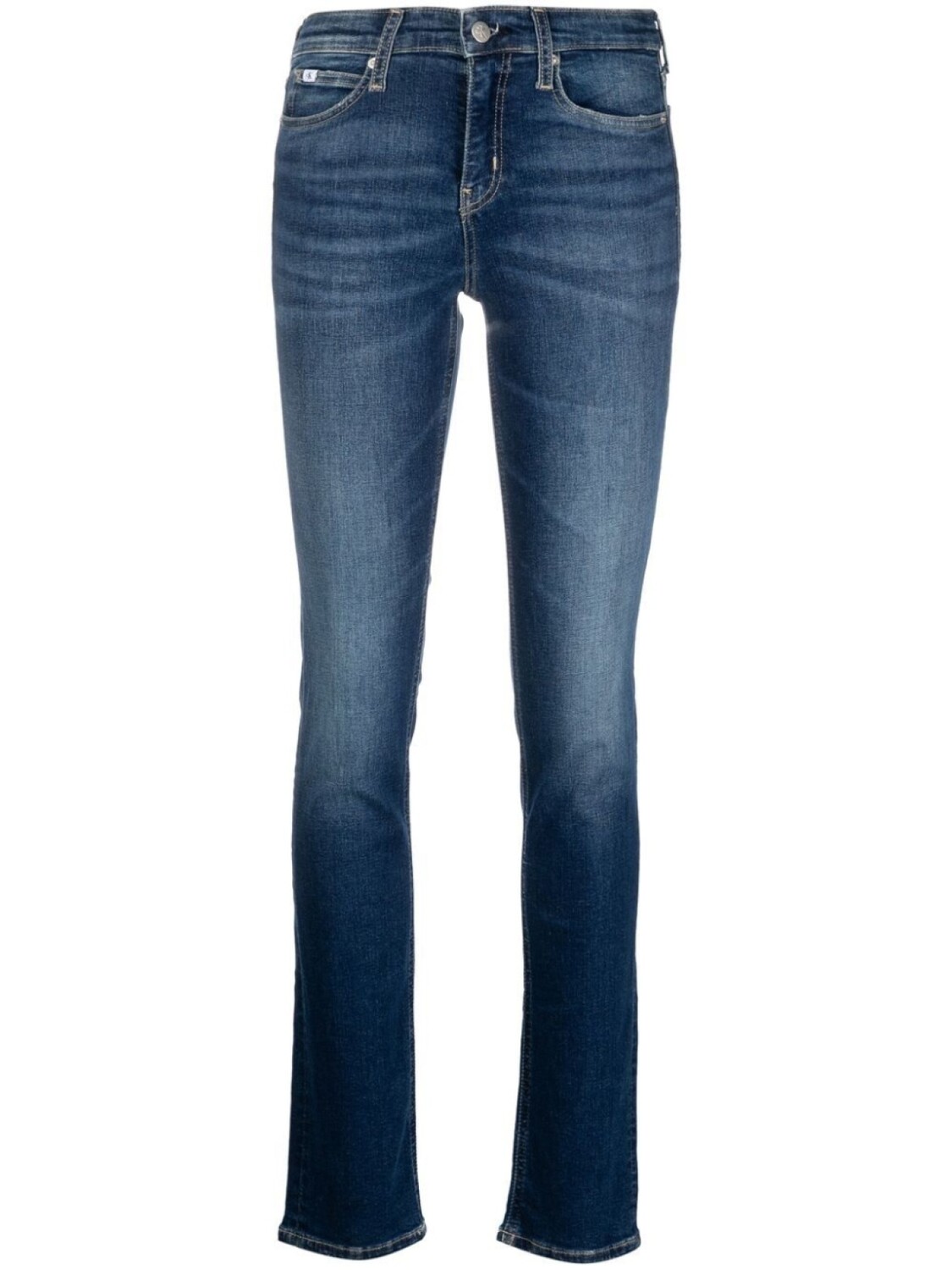 

Джинсы скинни с завышенной талией Calvin Klein Jeans, синий