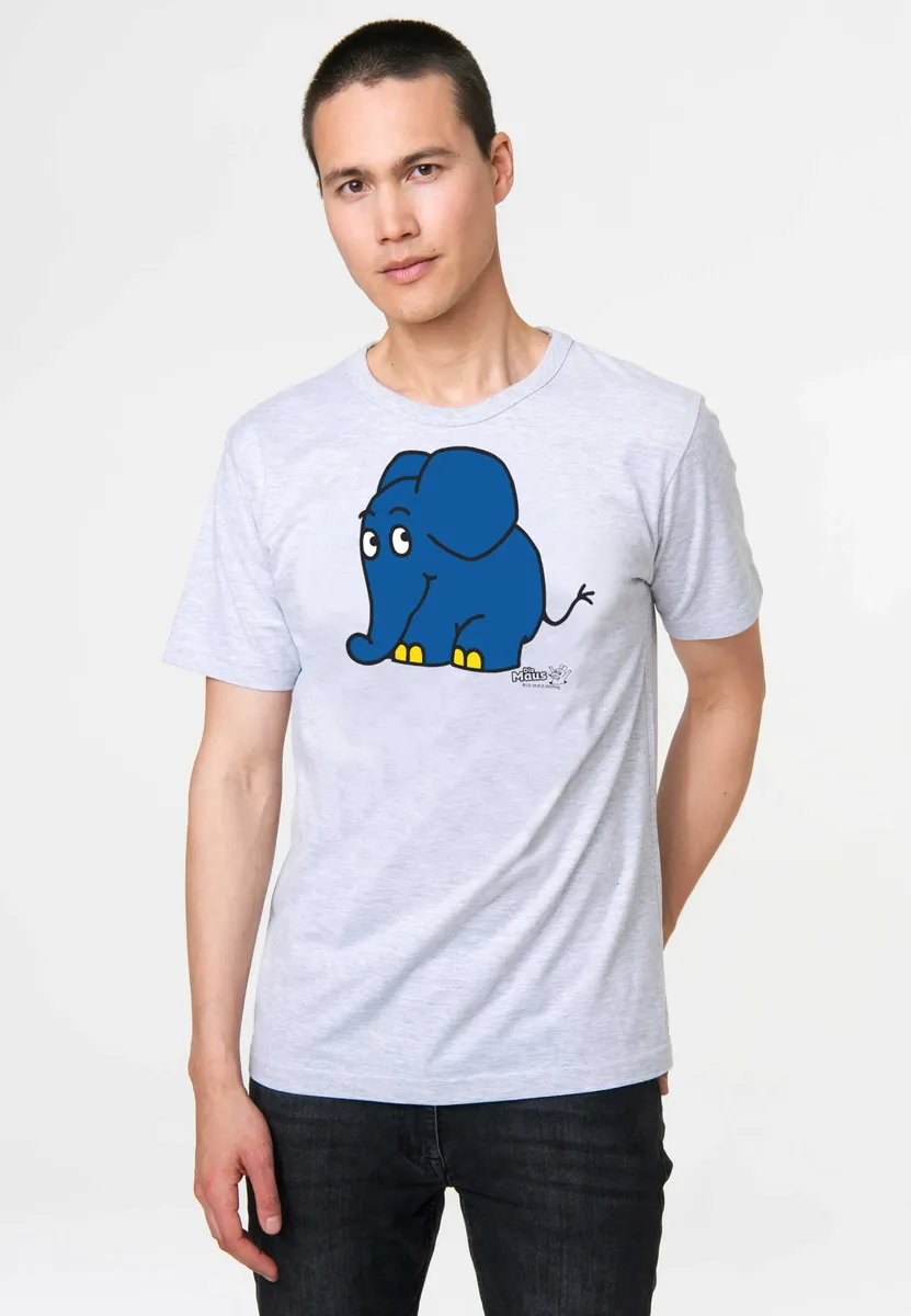 

Logoshirt Футболка "Sendung mit der Maus - Elephant", с классным принтом, цвет Grau-Meliert