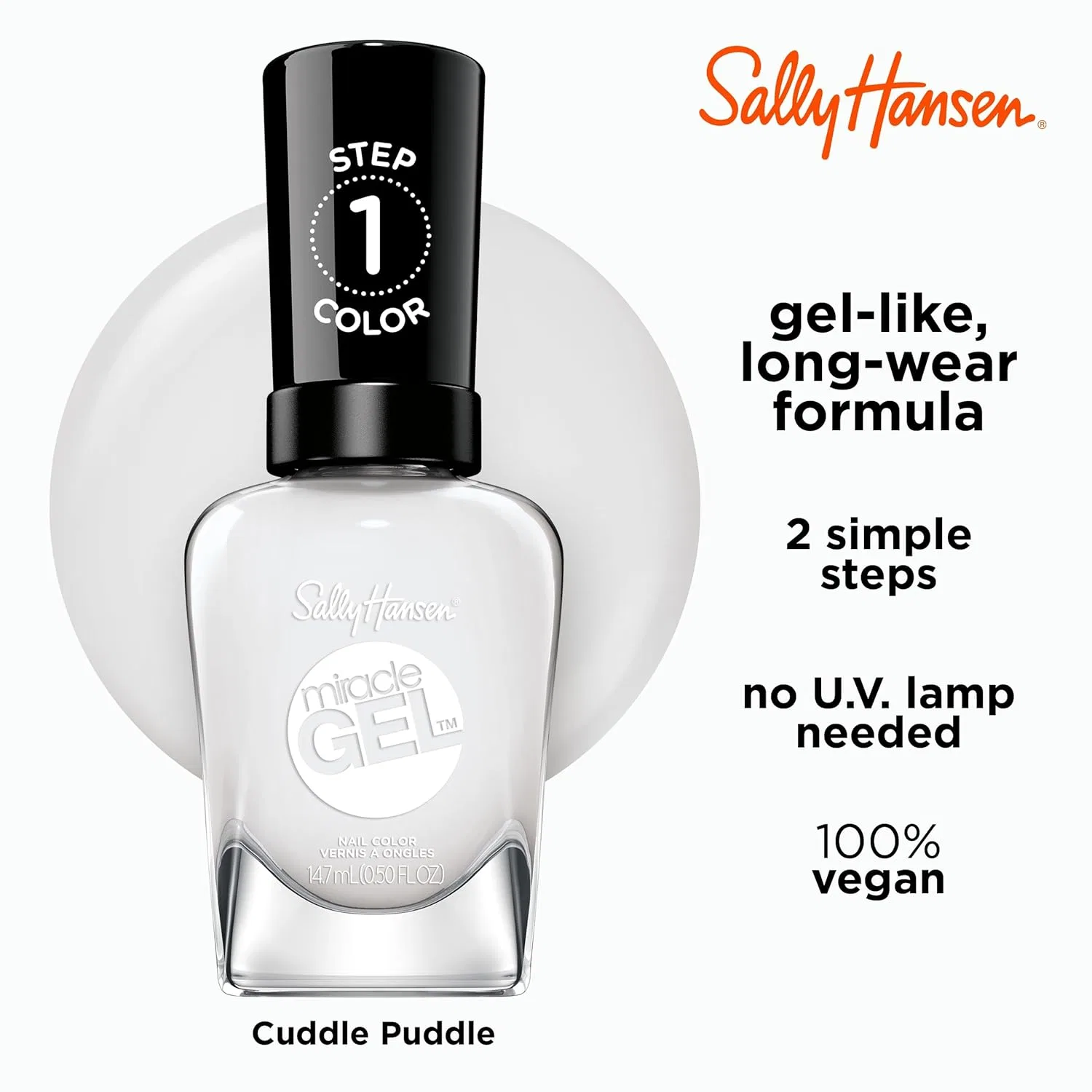 Гель-лак «Cuddle Puddle» от Sally Hansen Miracle Gel, 8 дней стойкости Sally Hansen — фото 4