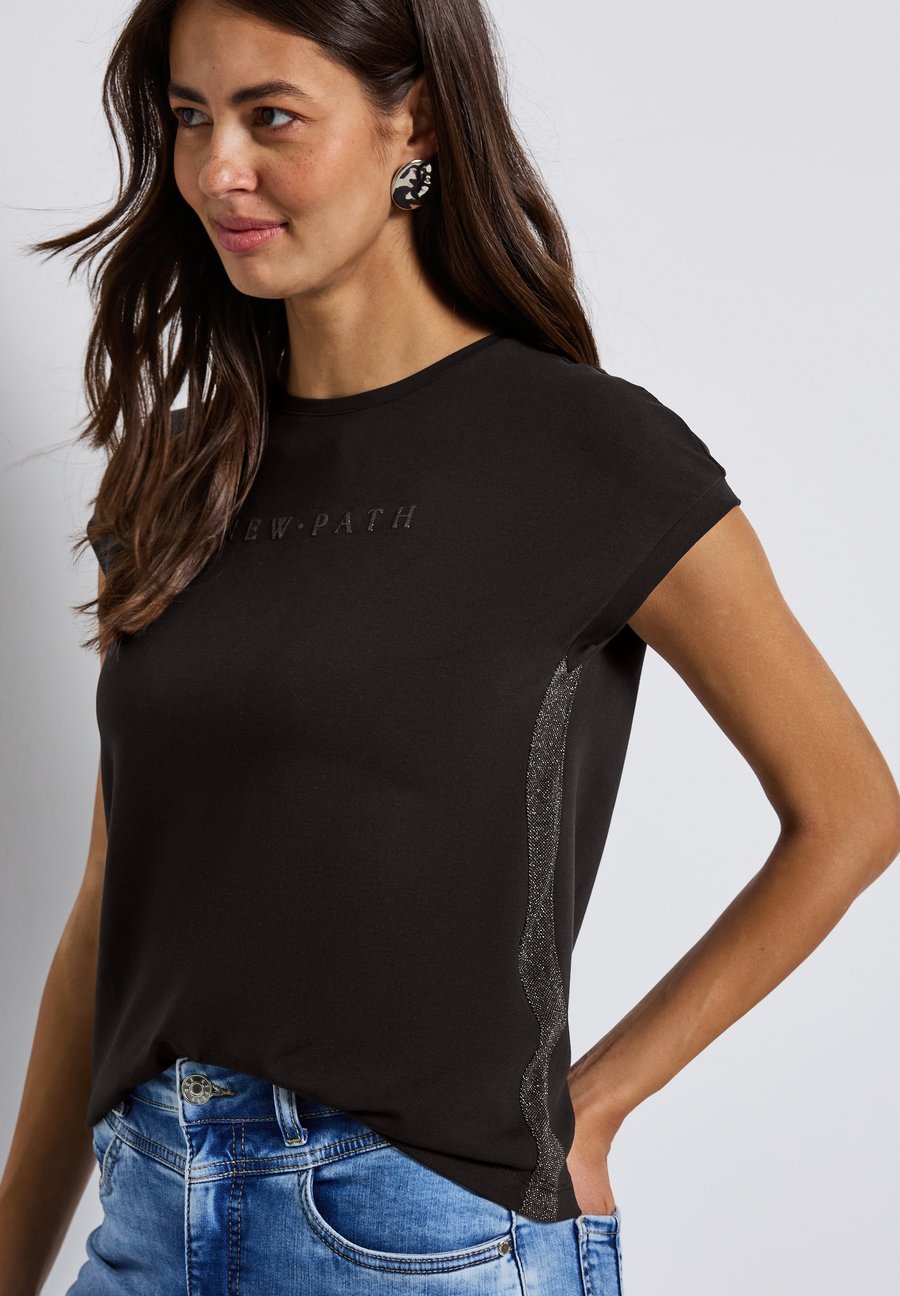 

Футболка Street One Print T-shirt, Braun/Dark Brown