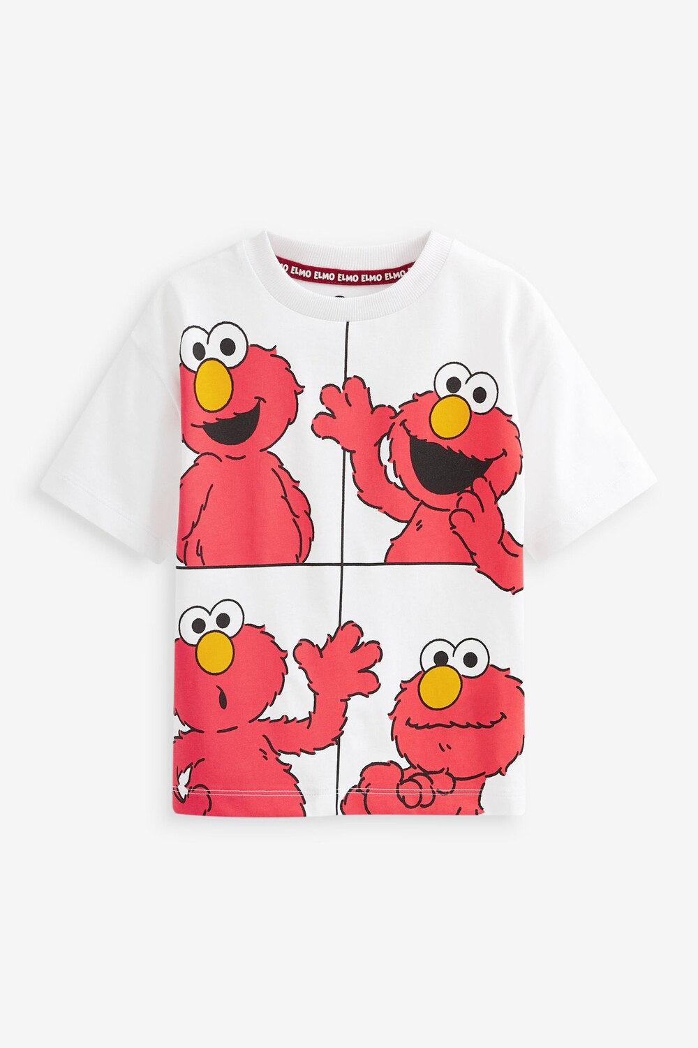 

Футболка Elmo с короткими рукавами и лицензией Next, белый
