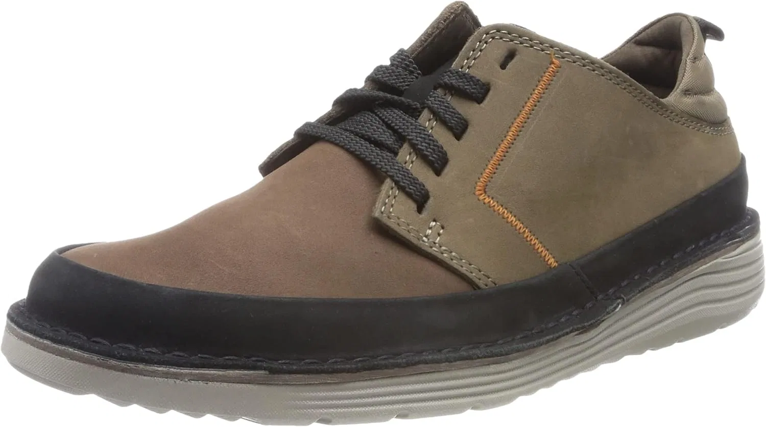 Мужские низкие оксфордские туфли Clarks Brahnz, Brown Combi