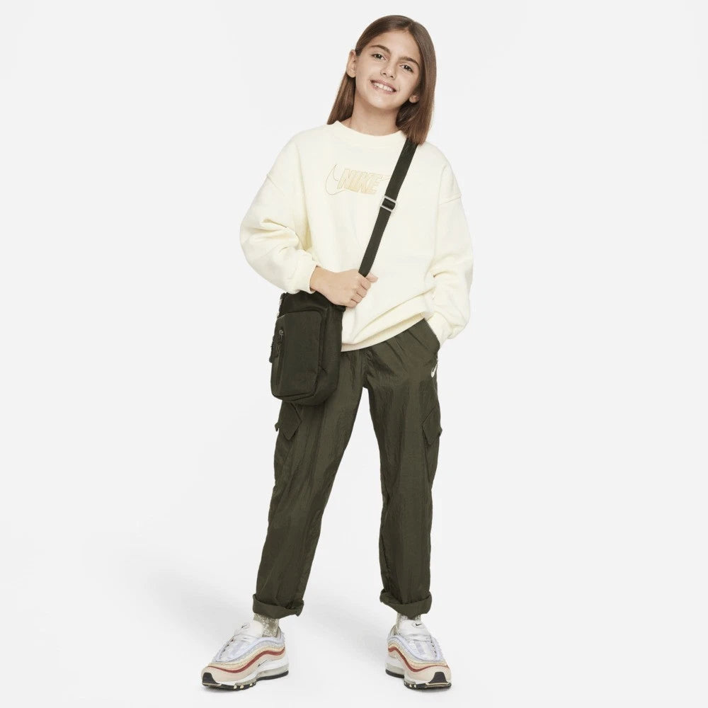 Детская флисовая толстовка Nike Sportswear Club FJ6161-113 цвета слоновой кости, модель Active JAX114 — фото 4