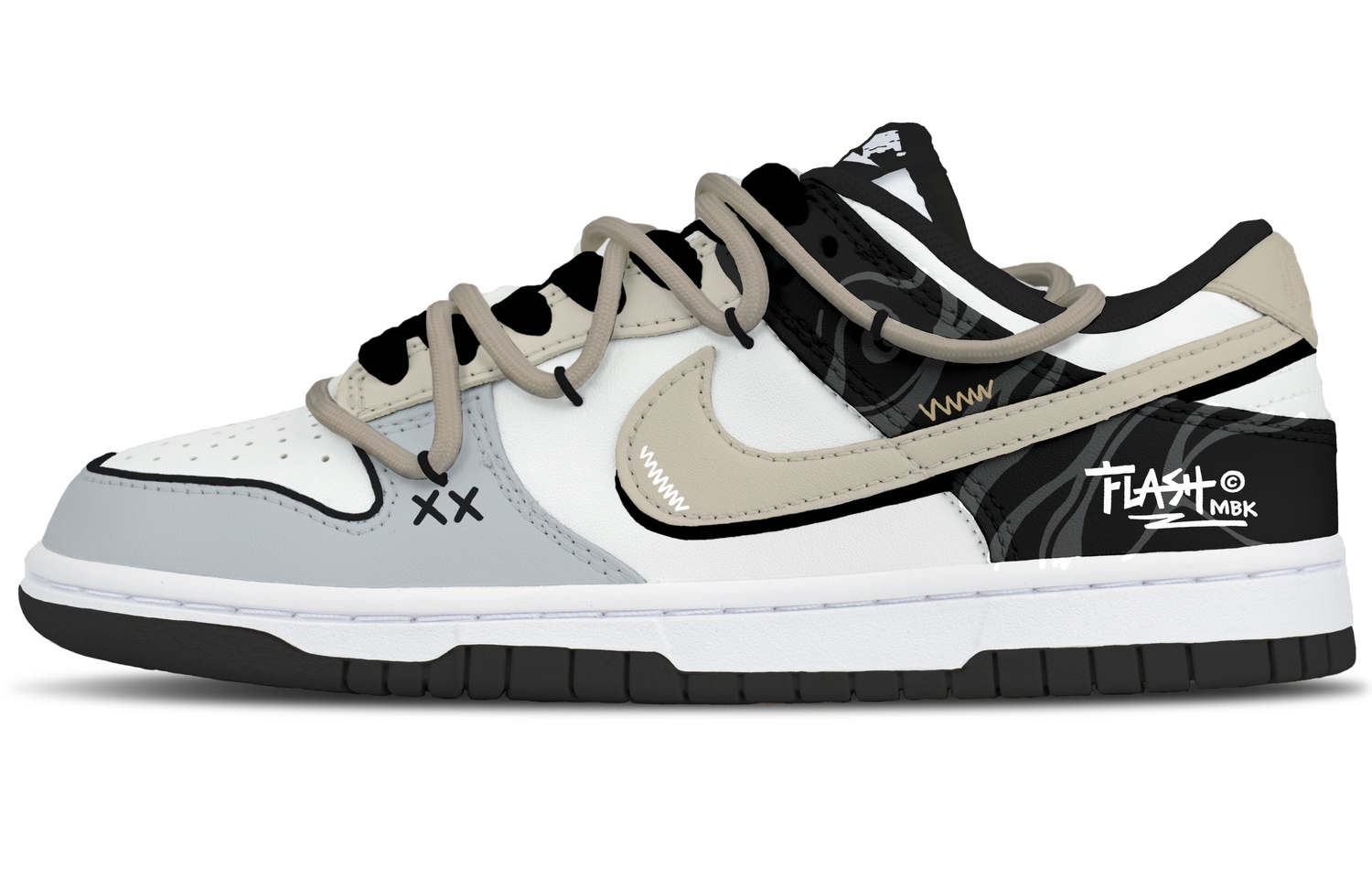 

Nike Кроссовки Dunk Visionary Rhythm Man с амортизацией, износостойкие низкие скейтбордские мужские бежевые