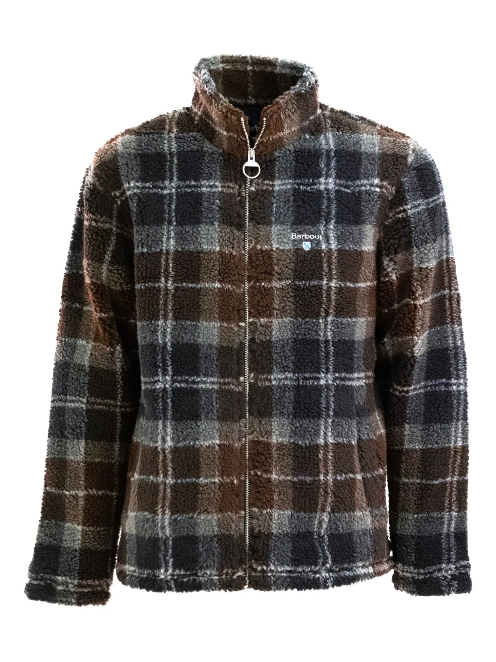 

Куртка в клетку тартан Barbour, коричневый