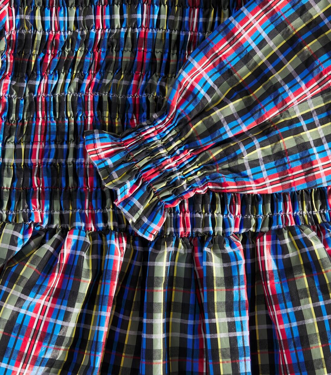 Платье в клетку Mars со сборками The New Society, цвет ruby dusk tartan — фото 3