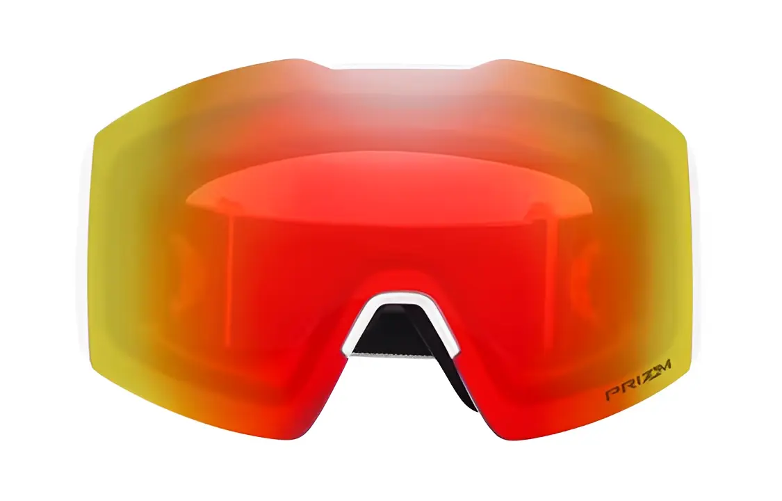 

Антизапотевающие лыжные очки для защиты от снежной слепоты Fall Line XL Oakley, белый/Torch красный