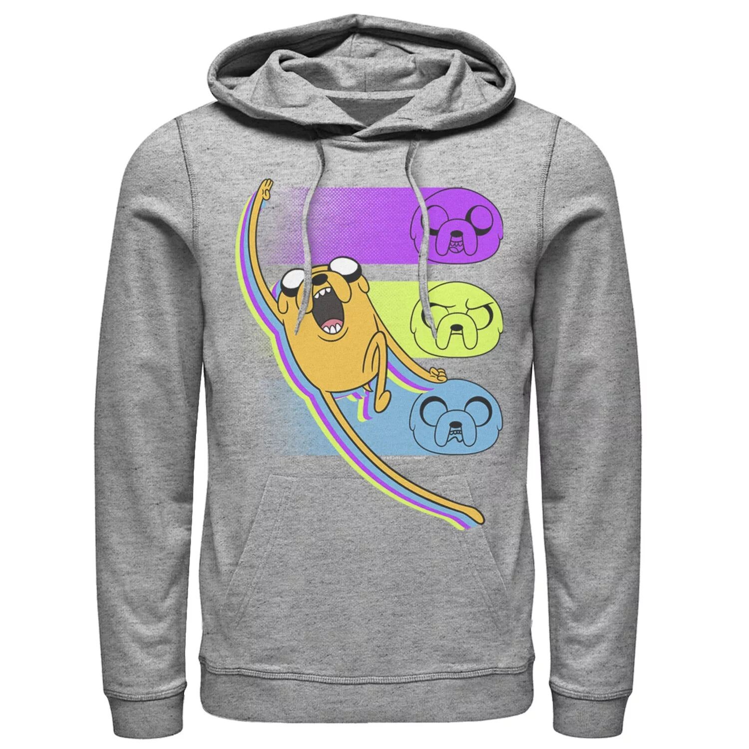 

Мужская толстовка с капюшоном Cartoon Network Adventure Time Jake Emotions Licensed Character