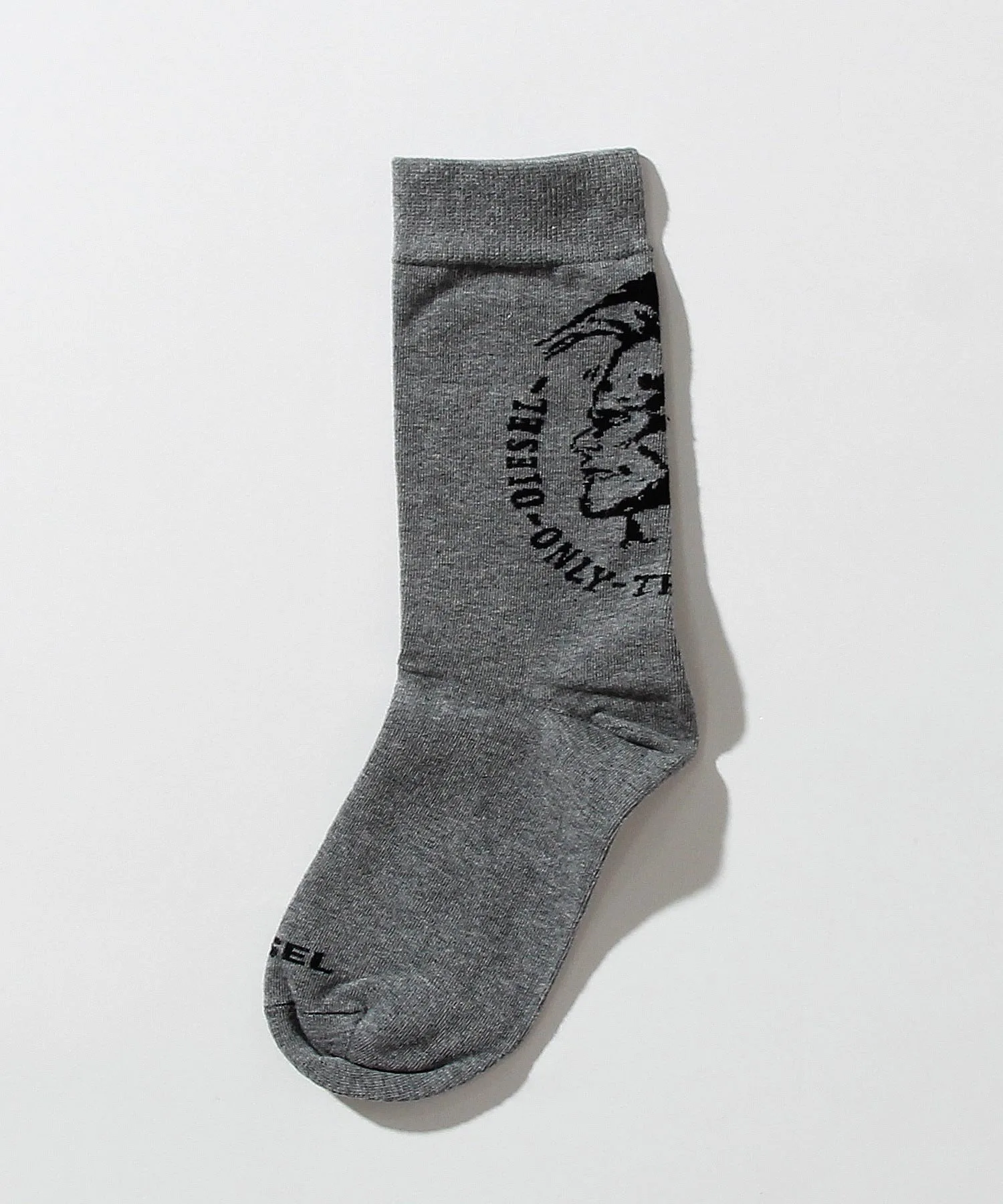 (K) DIESEL/J00186-0EASX Детские и подростковые носки с логотипом бренда, Gray — фото 3