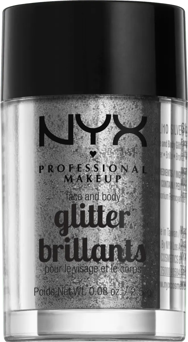 

Глиттеры для лица и тела серебро 10 2,5 г NYX PROFESSIONAL MAKEUP