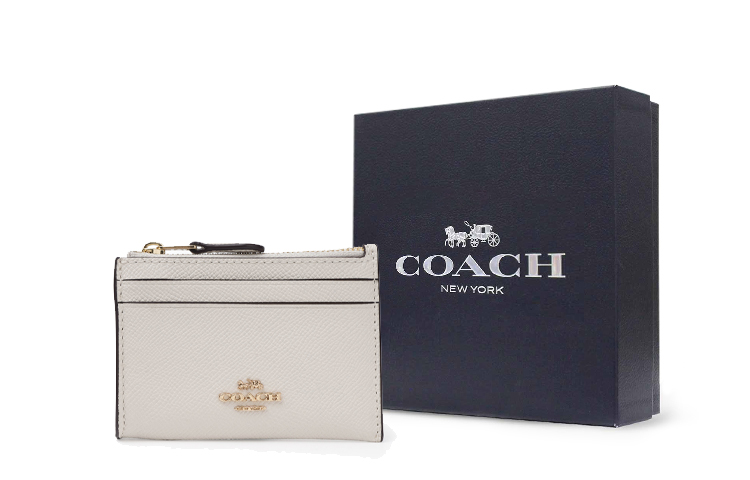

COACH Миниатюрный кожаный держатель для ключей и карт