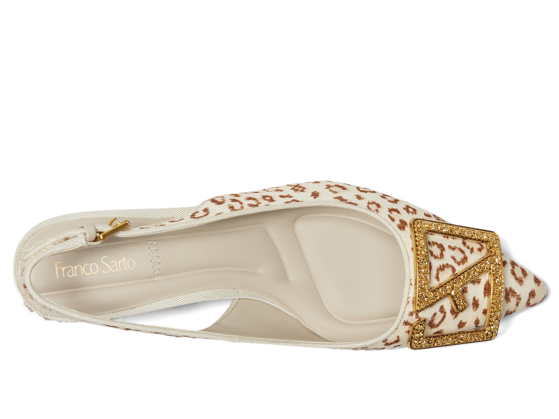 Туфли Franco Sarto Racer 5, цвет Cream White Leopard — фото 2