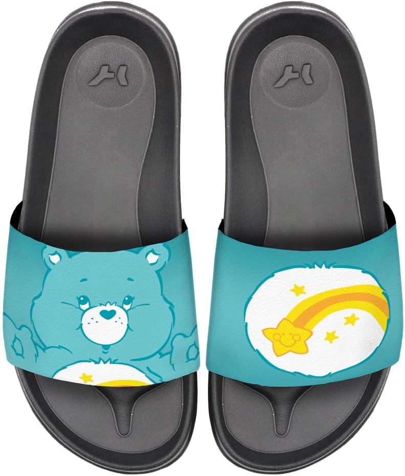 

Сандалии-шлепанцы Popfunk Care Bears Wish Bear, унисекс, для взрослых, официально лицензированы Hypd Slydr Switch, черный