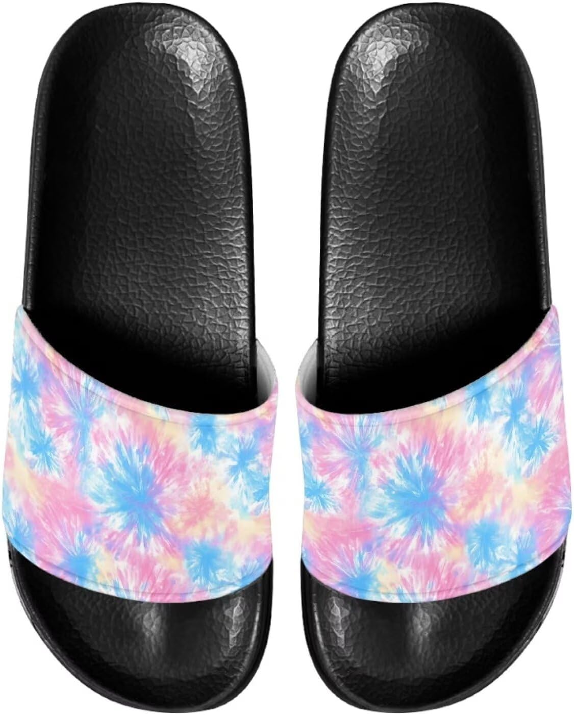 

Сандалии-шлепанцы унисекс с мягкой стелькой, удобные для женщин и мужчин, кожаные, размеры 6-13,5 Mintulipy, Tie Dye