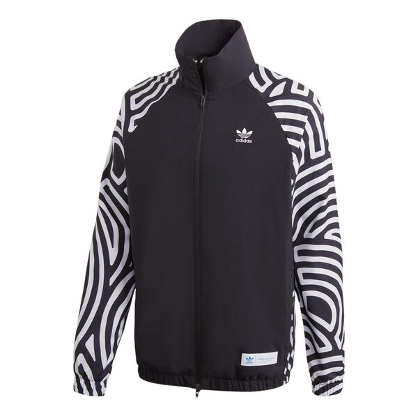 

Куртка adidas originals x Takahashi Riko Crossover Stripe Stand Collar Zipper Casual Sports Jacket Black, мультиколор