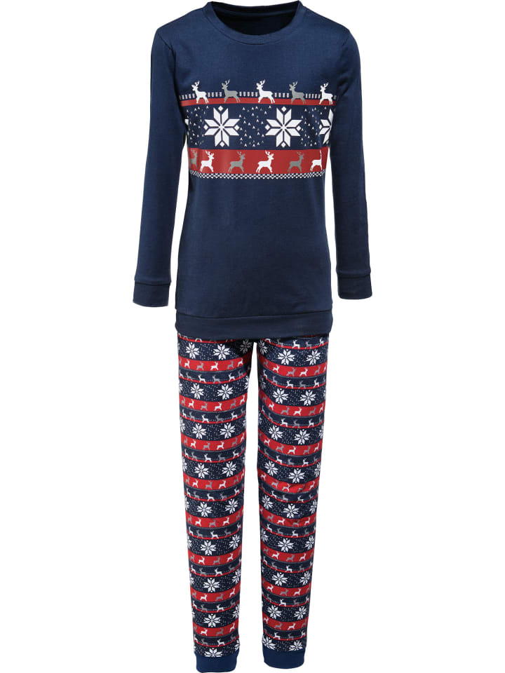 

Erwin Müller Детская пижама из трикотажа, темно-синего цвета