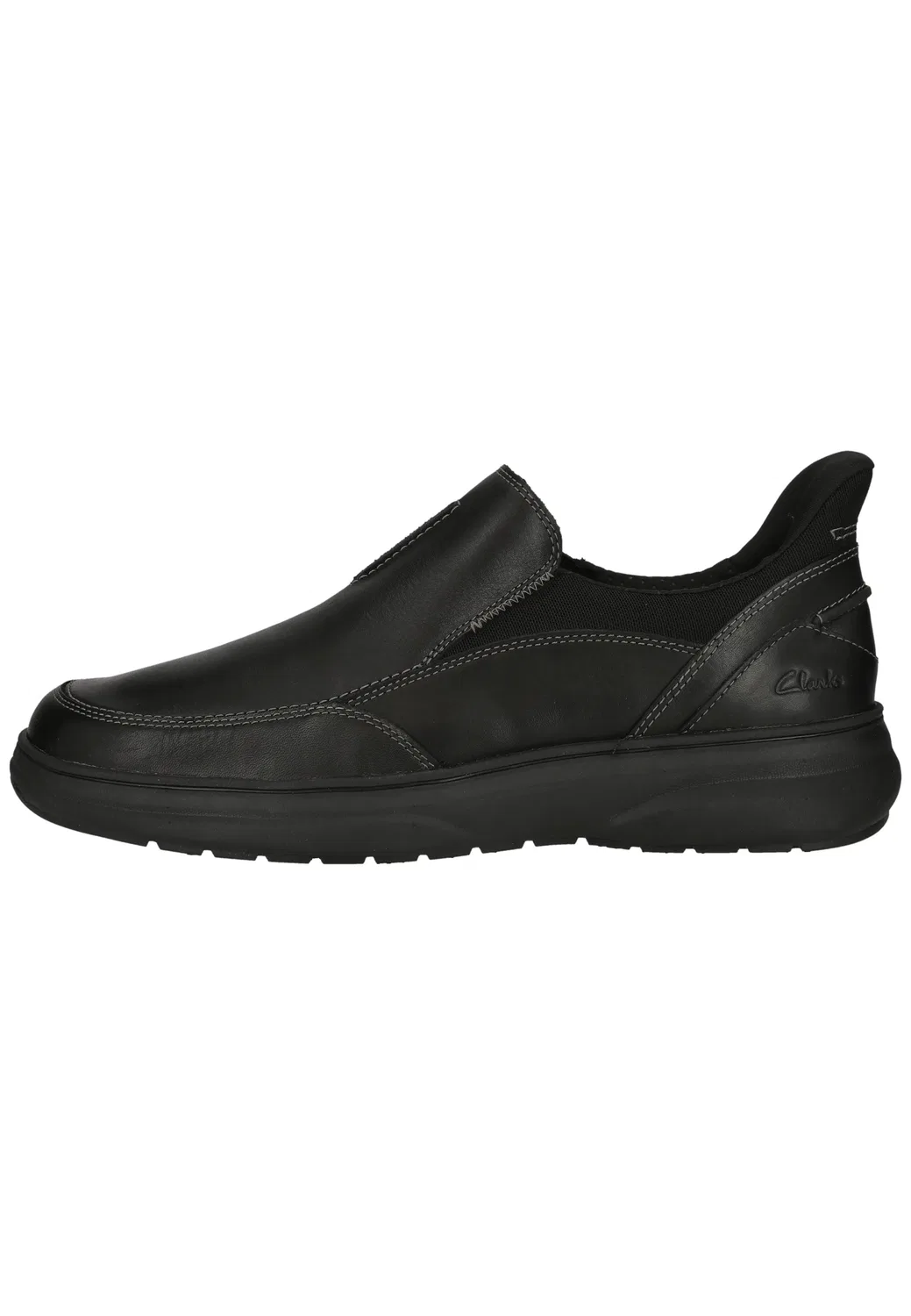 Слипперы Mullan Step, Clarks, черная кожа — фото 2