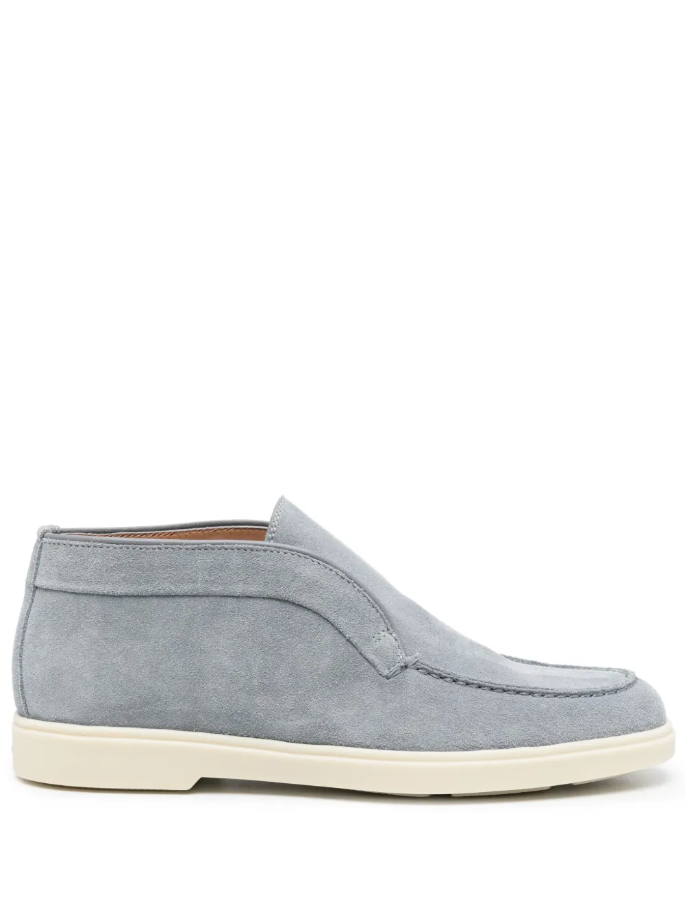 Замшевые ботинки Santoni, синий